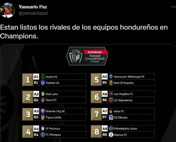 “Motagua bailará con la más fea”, “Real España, el beneficiado”: Prensa hondureña reacciona a los cruces de octavos de Concachampions