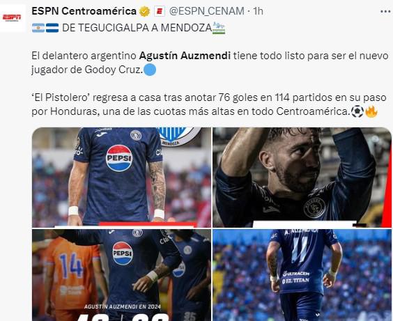 Lo que dicen los periodistas hondureños sobre la salida de Agustín Auzmendi y en Argentina ya hablan de él