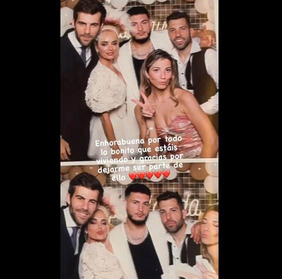 Las nuevas fotos de la boda de lujo de Jordi Alba y Romarey Ventura: Invitados especiales y Antonela deslumbró con Messi