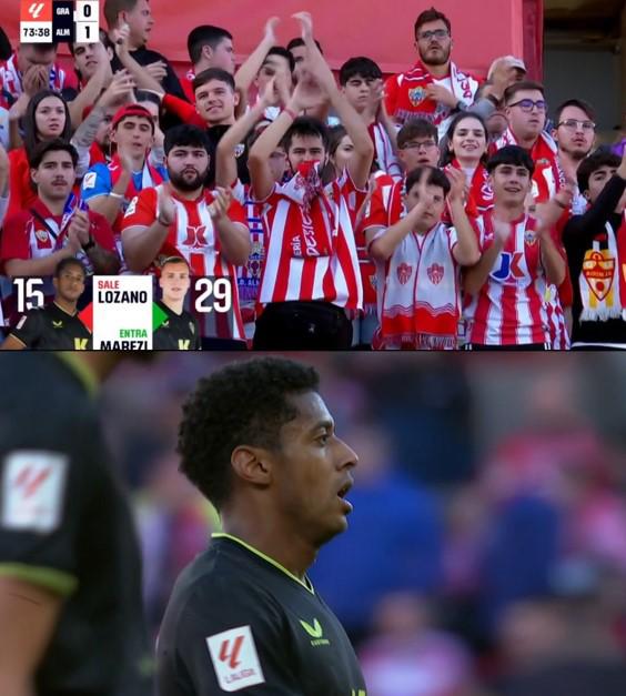 Poco a poco el Choco Lozano se está ganando el cariño de la afición del Almería.