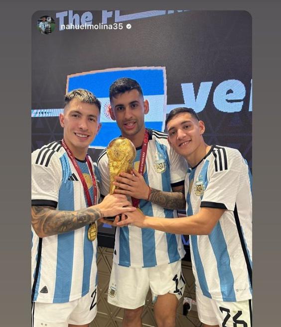Hubo “perreo intenso”: La celebración íntima de Argentina en su camerino; le dejaron un dardo a Mbappé y Camavinga