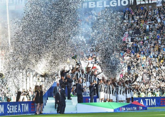 Así fue el espectacular festejo de la Juventus por su título en Italia