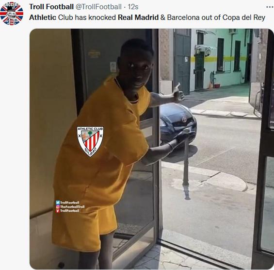 Los memes destrozan al Real Madrid tras ser eliminados de la Copa del Rey por el Athletic Bilbao