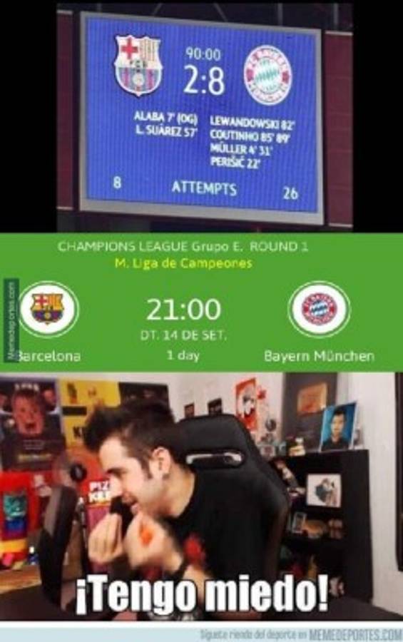 ¿Otra paliza? Los memes hacen trizas al Barcelona previo al partido contra el Bayern Múnich por la Champions