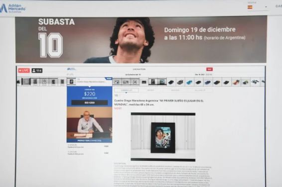 ¿Un desastre? Se subastaron los tesoros de Diego Maradona y solo se vendieron estos bienes