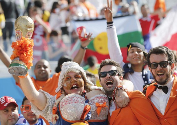 Las mejores imágenes del ambiente Chile-Holanda