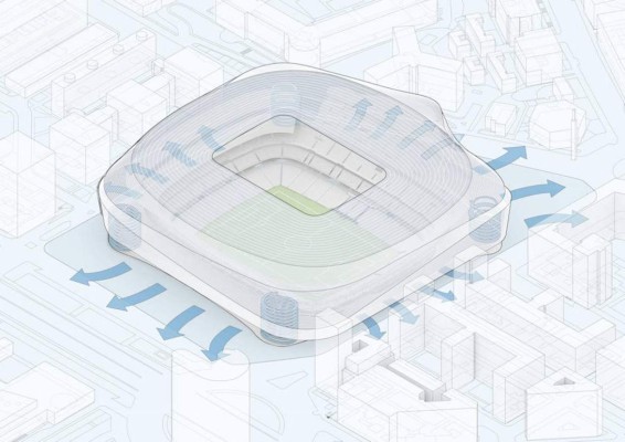 En imágenes: Así será el nuevo Santiago Bernabéu, moderno y vanguardista