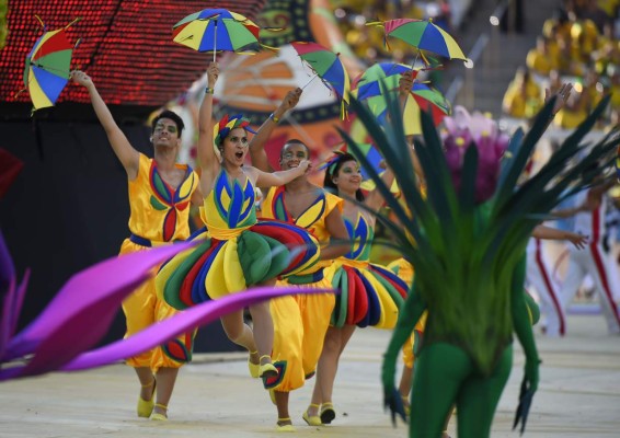 Espectacular inauguración de ceremonia de Brasil 2014