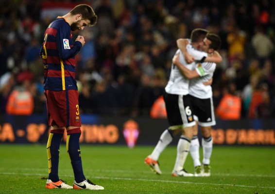 Las mejores imágenes de la derrota del Barcelona ante Valencia