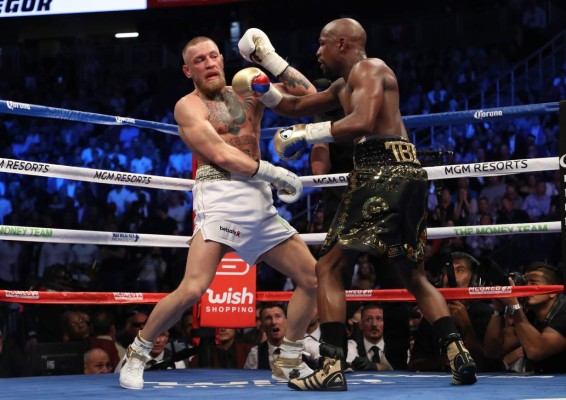 Las mejores fotos que dejó el triunfo de Floyd Mayweather ante Conor McGregor