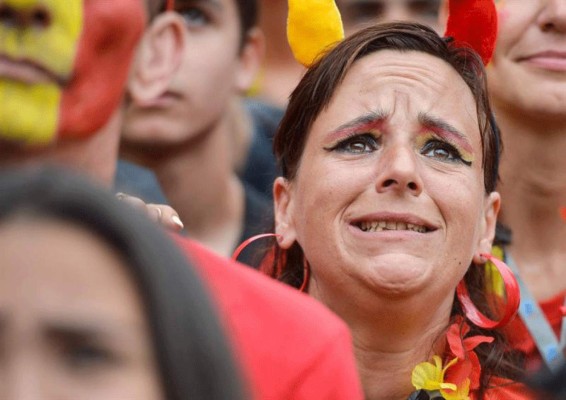Las mejores imágenes del juego Argentina vs Bélgica.