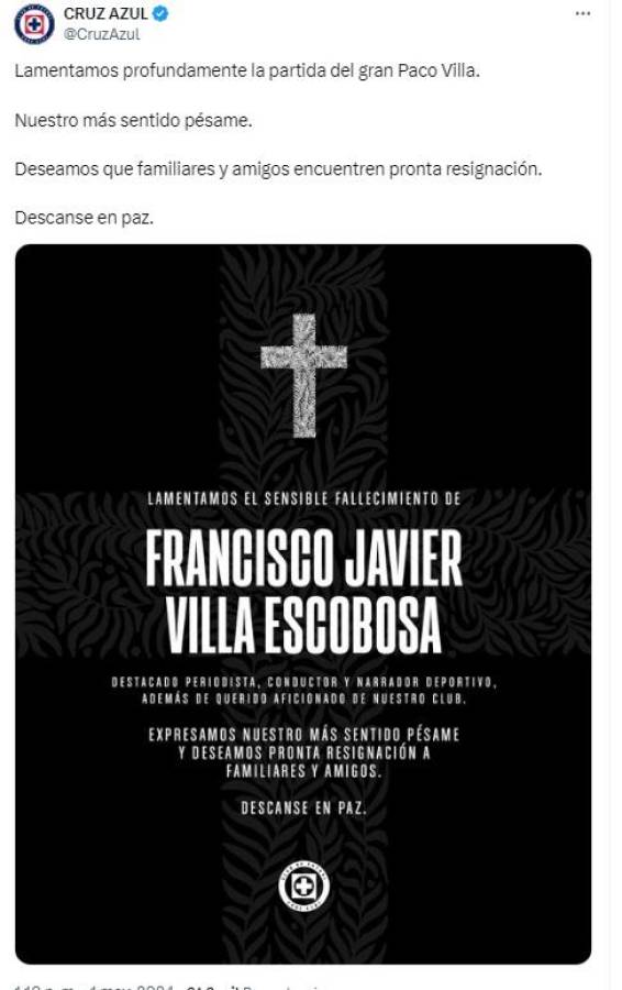 ¿De qué murió Paco Villa, famoso relator deportivo del fútbol mexicano? Su fallecimiento causa conmoción en Cruz Azul