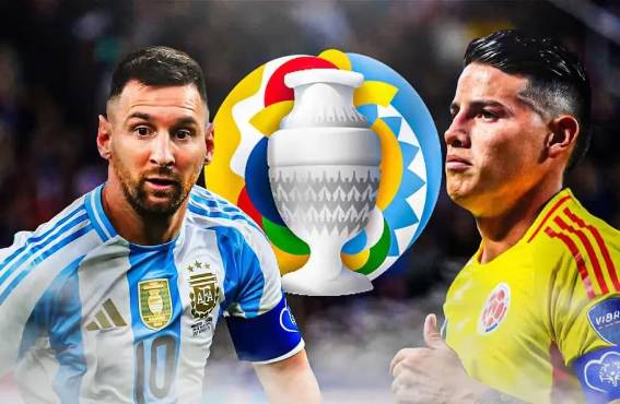 Messi va por su segunda Copa América, James por su primera.