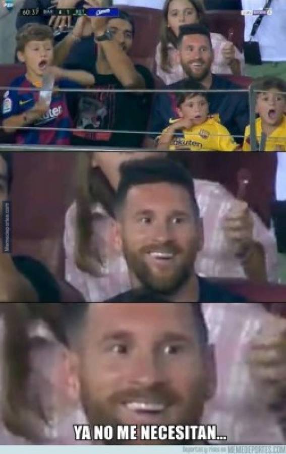 Crueles: Los memes de la paliza del Barcelona al Betis con los gestos de Messi como protagonistas