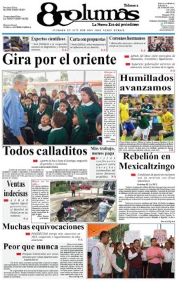 Así vienen hoy las portadas de los diarios de México: 'Humillados avanzamos' y '¡Que viva Corea!'
