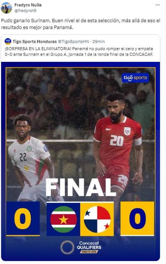 Los desnudó, Pidiendo la hora y No tienen nivel: prensa de Concacaf destruye a Panamá tras tropezar con Surinam