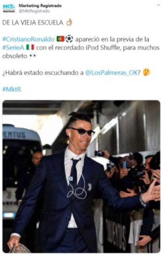 Cristiano Ronaldo causa furor en las redes sociales por usar un Ipod viejo del 2005