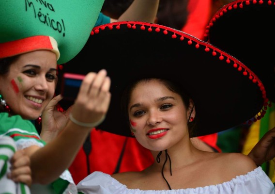 Ambiente en partido Brasil Mexico