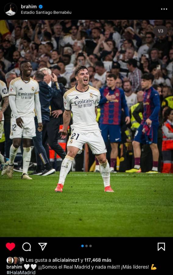 “Queremos más” “líderes”: El gran festejo de los jugadores del Real Madrid en sus redes tras ganarle al Barcelona en el Clásico