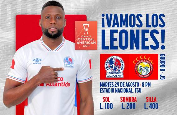 Olimpia anuncia precios de la boletería, día y hora para su última batalla de la fase de grupos ante el Xelajú de Guatemala