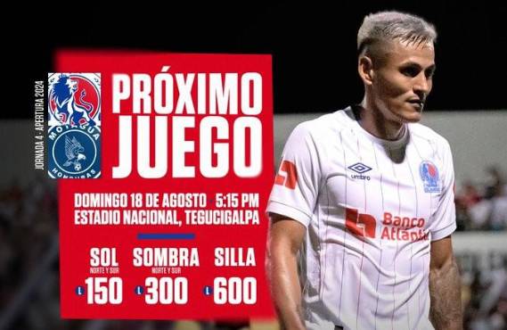Olimpia define hora y precios para el clásico ante el Motagua por la cuarta jornada del torneo Apertura de Honduras