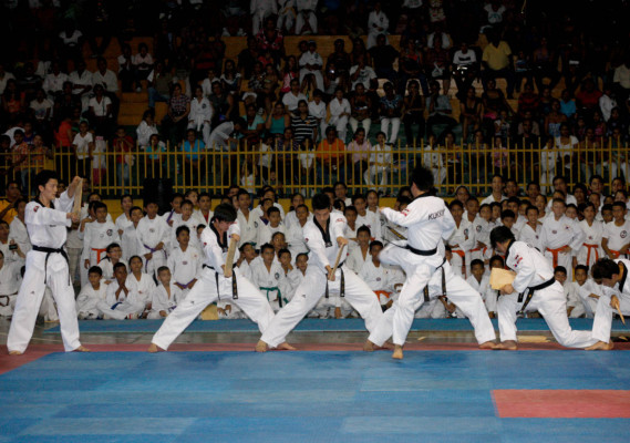 Espectacular exhibición de Taekwondo