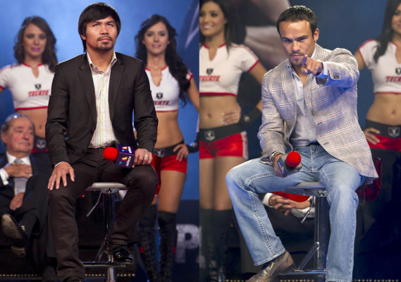 Imágenes de la gira de Márquez y Pacquiao en México