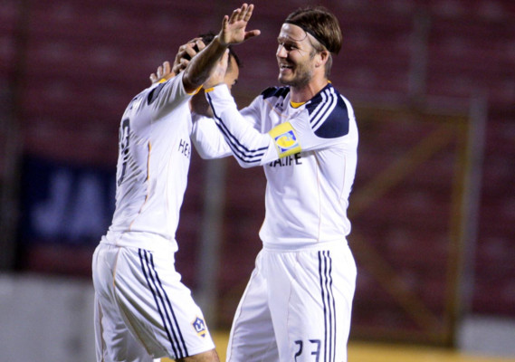 Imágenes de David Beckham en el Nacional.