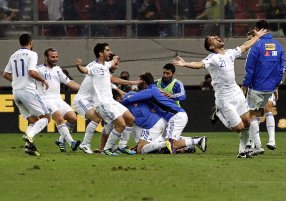 Imágenes de las eliminatorias de la Eurocopa 2012.