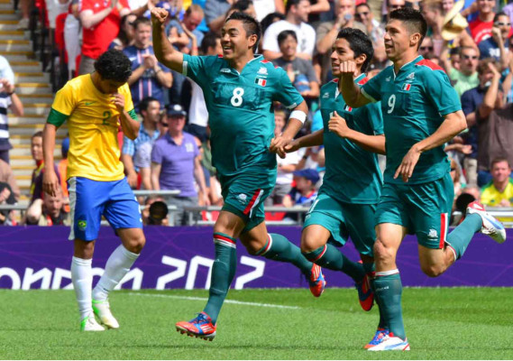 Mexico celebra su medalla de oro en londres.