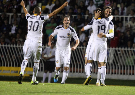 Imágenes de David Beckham en el Nacional.