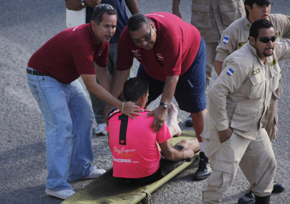 Imágenes del momento angustioso que vivió Kerpo de León.