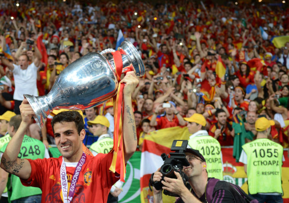 La celebración de España, campeón de Europa