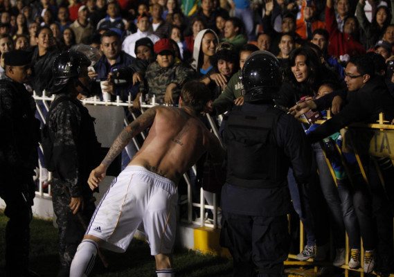Imágenes de David Beckham en el Nacional.