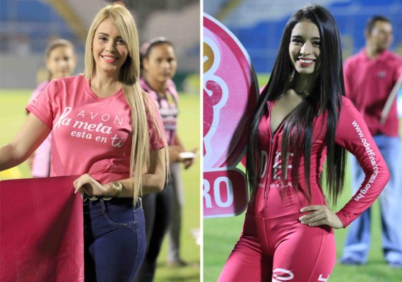 Las chicas lindas del clásico Real España-Olimpia en el Morazán
