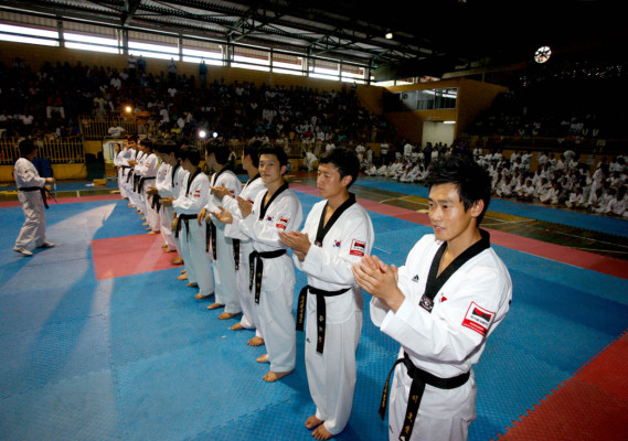 Espectacular exhibición de Taekwondo