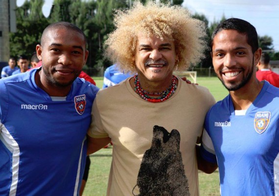 Wilson Palacios y Miami FC reciben visita del 'Pibe' Valderrama
