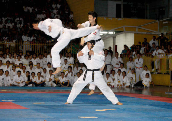 Espectacular exhibición de Taekwondo