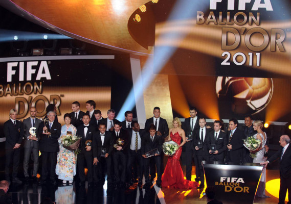 Las mejores imágenes de la gala del Balón de Oro 2011.