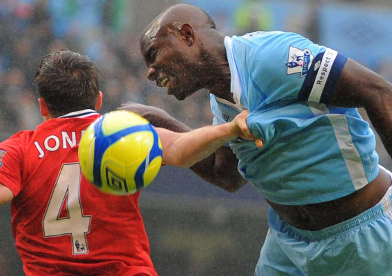 Fiesta del fútbol en la ciudad de Manchester.