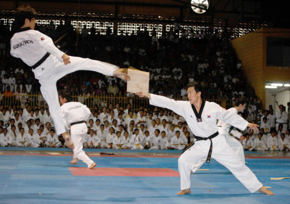 Espectacular exhibición de Taekwondo