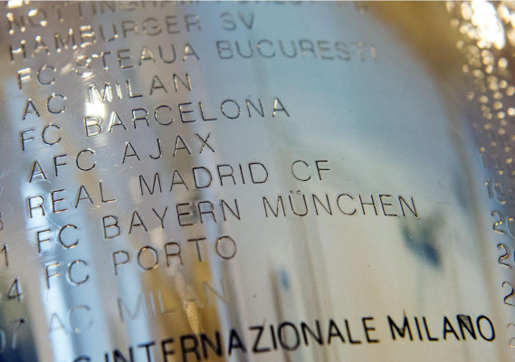 Imágenes de la copa de la UEFA Champions League