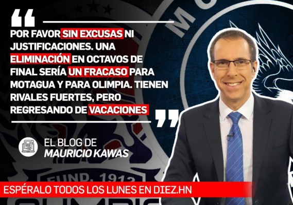 Mauricio Kawas: 'Una eliminación en octavos sería un fracaso para Motagua y para Olimpia'