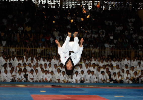 Espectacular exhibición de Taekwondo