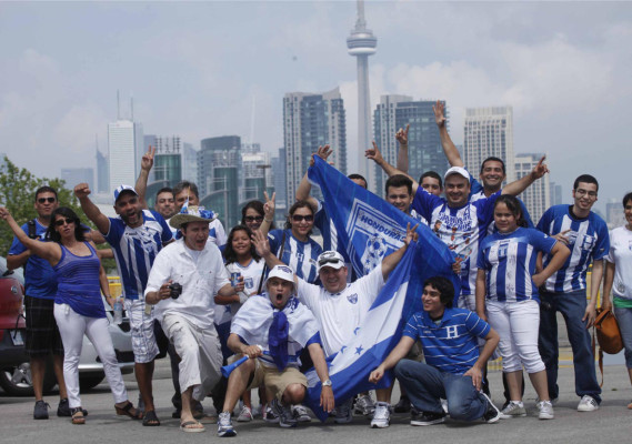 El color de Canadá y Honduras