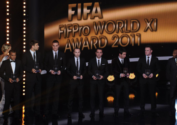 Las mejores imágenes de la gala del Balón de Oro 2011.