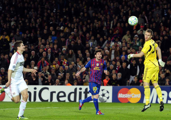 El Barça se ha dado un auténtico festín ante el Bayer Leverkusen.