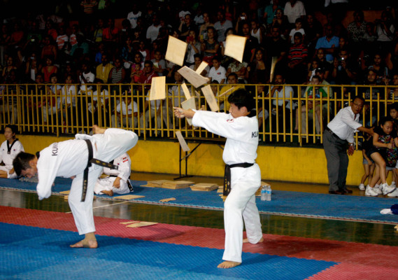 Espectacular exhibición de Taekwondo