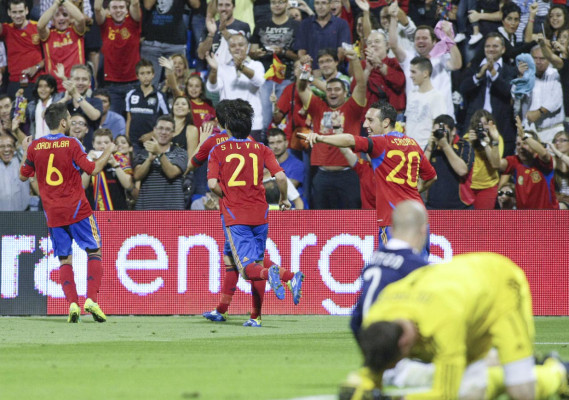 Imágenes de las eliminatorias de la Eurocopa 2012.