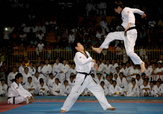 Espectacular exhibición de Taekwondo